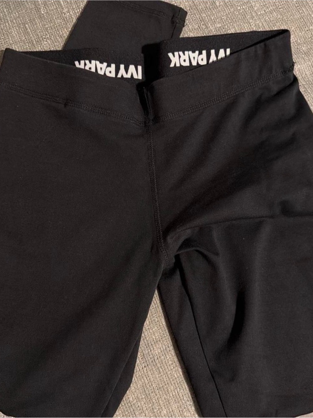 IVY PARK Black Men's Jogger Leggings with Branded Waistband